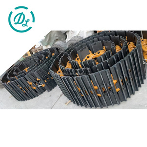 Chaîne de chenilles robuste EexcavaStart SH490-6 pour excavatrice, pièce de train de roulement durable en acier haute résistance, jaune, 1,2 tonne - Product Image 2