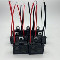 Condensateur Cbb61 1.5uf 2uf 450vac avec bornes à film de type filaire, référence originale, pour boîtiers de condensateurs de ventilateurs