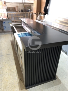 Barra de Coctelería de Diseño de Lujo en Acero Inoxidable con Congelador, Equipamiento Personalizado de China - Product Image 5