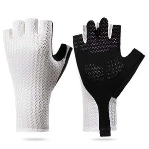 Guantes de Ciclismo Ultraligeros Transpirables de Verano, Medios Dedos, Antideslizantes con Almohadilla de Silicona, Personalizables para Hombre y Mujer, para Bicicleta de Carretera y Actividades al Aire Libre - Product Image 1