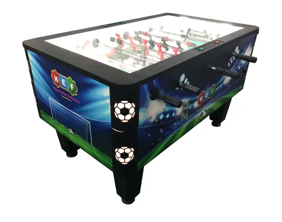 बिक्री के लिए नया मनोरंजन उत्पाद सिक्का संचालित इलेक्ट्रॉनिक सॉकर टेबल फुटबॉल टेबल फ़ॉस्बॉल टेबल