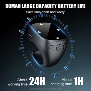 แหวนควบคุมระยะไกลไร้สายเกรดใหม่พร้อมรหัสกลิ้งปุ่มหน้าจอสัมผัสสำหรับโทรศัพท์วิดีโอ TikTok หน้า Turner ติดตามภาพ - Product Image 4