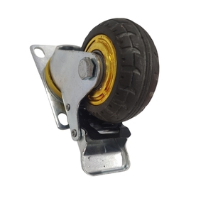 <span class=keywords><strong>5</strong></span> Zoll Industrie möbel Rad Feste schwere Gummi rollen Werkbank Trolley Rollen - Product Image 2