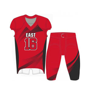 Conjunto Deportivo de Poliéster con Estampado Digital Unisex de la Mejor Calidad, Nuevo Uniforme de Fútbol Americano para Adultos, Tallas Grandes, Personalizado para Equipos - Product Image 1