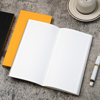 Cuaderno Delgado Tomoe River de 52 g/m² Totalmente Personalizable con Borde Dorado y Cubierta Texturizada, Recambio de Cuadrícula para Viajeros