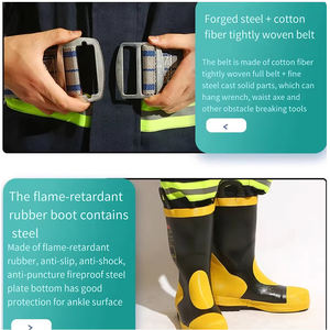 Combinaison de pompier ignifuge EN469 en gros – Veste et pantalon 4 couches, tenue de travail anti-feu pour la formation industrielle, service OEM - Product Image 3