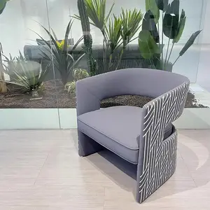丽宇现代酒店扶手软垫人体工学休闲扶手椅客厅沙发椅套装家具出售