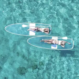 Siège de kayak de conseil de SUP Transparent d'air pour l'immersion complète de l'expérience de sport d'amusement de l'eau