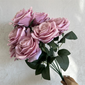 IFG 35 Flores Artificiales Coloridas al por Mayor, <span class=keywords><strong>Ramo</strong></span> de <span class=keywords><strong>Rosas</strong></span> Blancas, <span class=keywords><strong>Rojas</strong></span> y Rosadas para Decoración de Bodas y Eventos - Product Image 5