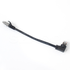 Personalizzato 90 °   Cavo Ethernet RJ45 Angolare (Su/Giù/Sinistra/Destra) UTP FTP Maschio-Maschio Cat6 Cat8, Cavo Patch di Rete OEM ODM - Product Image 3