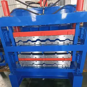 Máquina formadora automática de rolos de telha galvanizada para painel de telhados de metal vitrificado