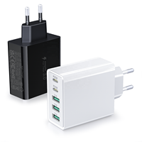 Chargeur mural USB HNT GaN 60W ultra-rapide Type C 2C3A, adaptateur secteur certifié CE FCC UKCA RoHS pour iPhone 17 16 15 Pro Max