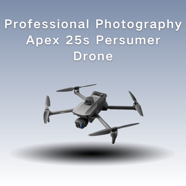 Professional Model Apex 25s Drone Dual Camera 4K UHD Brushless Motor Smart Follow 3KM Transmission Foldable Design 40+ Minute