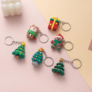 Dễ thương giáng sinh Keychain Mặt dây chuyền với Santa Claus và Cây giáng sinh thiết kế món quà nhỏ giveaway - Product Image 2
