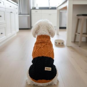 Maglione per cani Tomy bicolore, morbido e caldo, design moderno, taglie dalla XS alla XL, 6 colori - Product Image 3