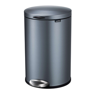 Home Office Rolling Cover Type Pedal Bin Garbage Waste Bin