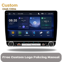 Radio para Auto BQCC de 10 Pulgadas con Pantalla IPS, Reproductor Multimedia Carplay MP5, Mirrorlink, RDS, BT, FM, GPS, Estéreo para Auto, Colorido, Universal