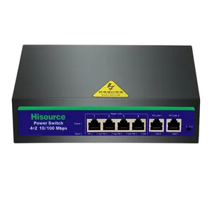 Hot selling 4 RJ45 Ports with 100Mbps Uplink port passive 24V power build in PoE Switch for Building visual intercom special