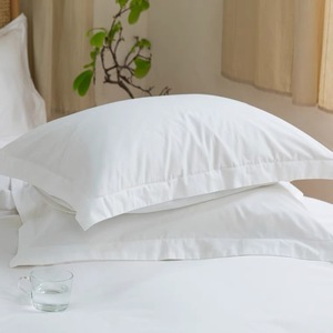 <span class=keywords><strong>Federe</strong></span> in <span class=keywords><strong>Cotone</strong></span> Organico a Righe Bianche Personalizzabili per Set <span class=keywords><strong>di</strong></span> Biancheria da Letto per Hotel - Product Image 6