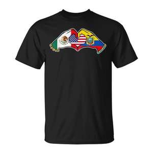Camiseta Heart Hands México Ecuador Estados Unidos - Product Image 1
