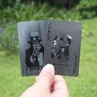 Cartes à jouer personnalisées en PVC imperméables avec logo publicitaire, cartes à jouer familiales personnalisées, recto verso, plastique mat durable