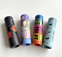 Tube de baume à lèvres en carton kraft recyclé, biodégradable, écologique, fait main, personnalisable, couleurs sur mesure, 0,3 oz, estampage