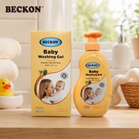 BECKON Gel Lavant Bébé Sans Parabène avec Vitamine E 400ml – Nettoyage en Profondeur pour Bébés, Utilisation de la Tête aux Pieds