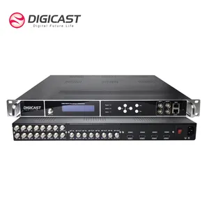 (DMB-24E)Hotel TV System FTA 20 Transponders to 8 ISDBT Modulator DVBSS2 to ISDBT Converter