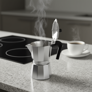 Cilio Espresso <b>Maker</b> Classico Induction 6 Cups Stainless Steel Coffee Brewer Stovetop Use - Product Image 3