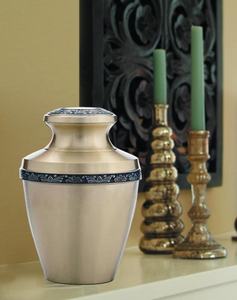 Urna Funeraria de Latón Dorado de Lujo, Estilo Americano, Duradera y Ecológica, para Cenizas Humanas, Diseño Personalizable, Superventas, 200/220 - Product Image 2