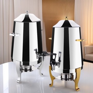 Dispensador eléctrico de acero inoxidable de 13L con control automático de temperatura para hoteles, restaurantes y buffets - Product Image 3