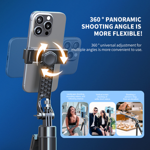 Trépied stable DODOUP K29, prise de vue équilibrée et stable, bâton à selfie 360 ° Téléphone portable pour enregistrement vidéo, prise de vue panoramique 2150 mm - Product Image 6