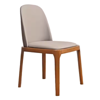 Chaises de salle à manger en bois massif de style nordique moderne et minimaliste avec dossier en tissu, design pour la maison, le salon et le restaurant
