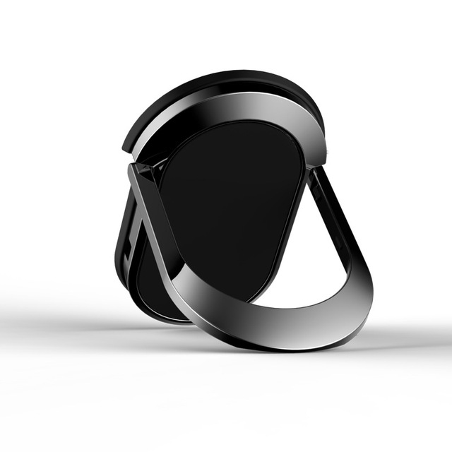 360 Degree Rotate Slim Metal Thin Finger Hand Back Grip Loop Kickstand iPhone Case with Magnetic Phone Strap Ring Holder Stand