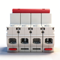 Offre Spéciale Bon Prix Disjoncteur Miniature 4P 63A AC-22 400V IP20 Montage sur Rail DIN en Plastique