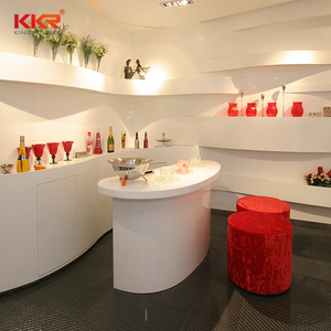 KKR <span class=keywords><strong>resina</strong></span> acrilica superficie solida Reception scrivania tavolo da bar superficie solida Reception <span class=keywords><strong>in</strong></span> pietra artificiale - Product Image 4