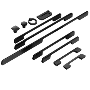 Tiradores de Cajones Negros Mate Modernos, Tiradores de Aluminio para Cajones de Cocina, Tiradores de Cómodas, Manijas para Gabinetes - Product Image 1