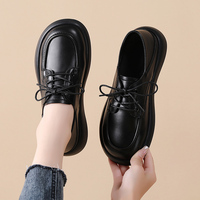 Chaussures Quotidiennes Femme à Double Usage, à Lacets, Semelle Épaisse Amortissante, Légères et Confortables, Chaussures de Maman Tendance, Polyvalentes et Décontractées
