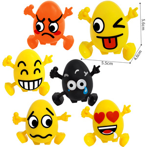 Jouet œuf emoji à remonter en plastique à inertie, 5,5x4,6x5,6, pour 2 à 4 ans, unisexe - Product Image 4