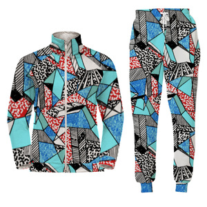 Bộ đồ thể thao nam kiểu mới có khóa kéo, in logo tùy chỉnh, phong cách đường phố, chất liệu nỉ, unisex - Product Image 6