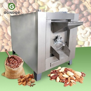 Xách tay yến mạch 25kg đậu phộng khí ca cao đậu nành Nut rang mè rang dây chuyền sản xuất máy với vỏ - Product Image 1