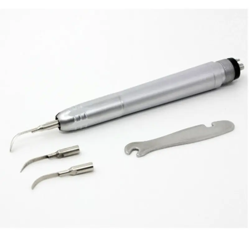 Scalatore d'aria dentale ad ultrasuoni manipolo per irrigazione sonico Perio Scaling con 3 punte 2 fori/4 fori strumenti per dentiere