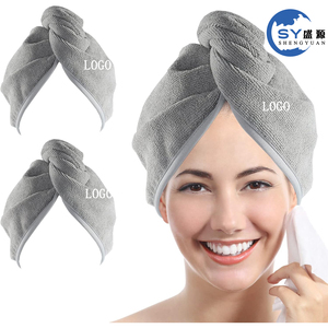 Gorro <span class=keywords><strong>de</strong></span> Spa Personalizado con Logotipo, Absorbente <span class=keywords><strong>de</strong></span> Agua, Tipo Waffle, <span class=keywords><strong>de</strong></span> Microfibra, Secado Rápido, Turbante para el Cabello, Toalla Envolvente - Product Image 1