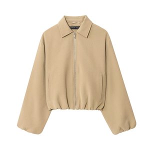 SHENZHU Giacca Imbottita da Donna Autunno 2025, Nuova Moda con Zip, Cappotto Vintage a Maniche Lunghe, Soprabito Chic Femminile - Product Image 6