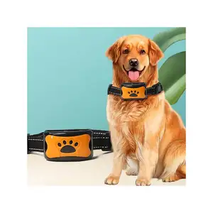 犬の抑止力のためのアンチバークシリコンプローブコントロールカラー調整可能な安全なアンチバークドッグカラー