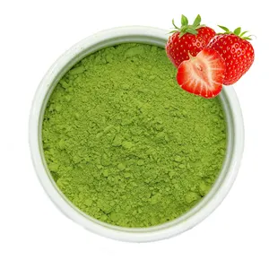 Лучший сорт клубничный ароматный зеленый чай Matcha Latte Мгновенный Порошок для питья горячий и холодный продукт из Китая