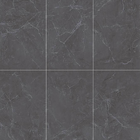 Carrelage en porcelaine aspect marbre gris foncé 750x1500mm, facile à nettoyer, imperméable, pour sol, mur, salon, hôtel