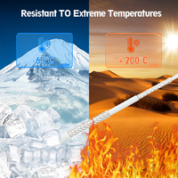 Cable Coaxial RF con Triple Blindaje Trenzado M16878, Resistente a Altas Temperaturas, TRX316