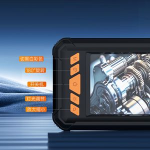 Industrial Endoscope 4.3 Inch IPS Display 2M Pixels 8X Zoom Waterproof For Pipeline Auto Air Conditioning Repair - Product Image 1