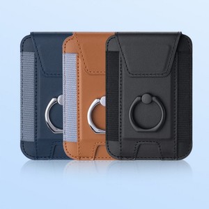 Cartera magnética universal portátil y resistente de cuero con soporte de anillo ajustable y flotante para teléfono móvil. - Product Image 6